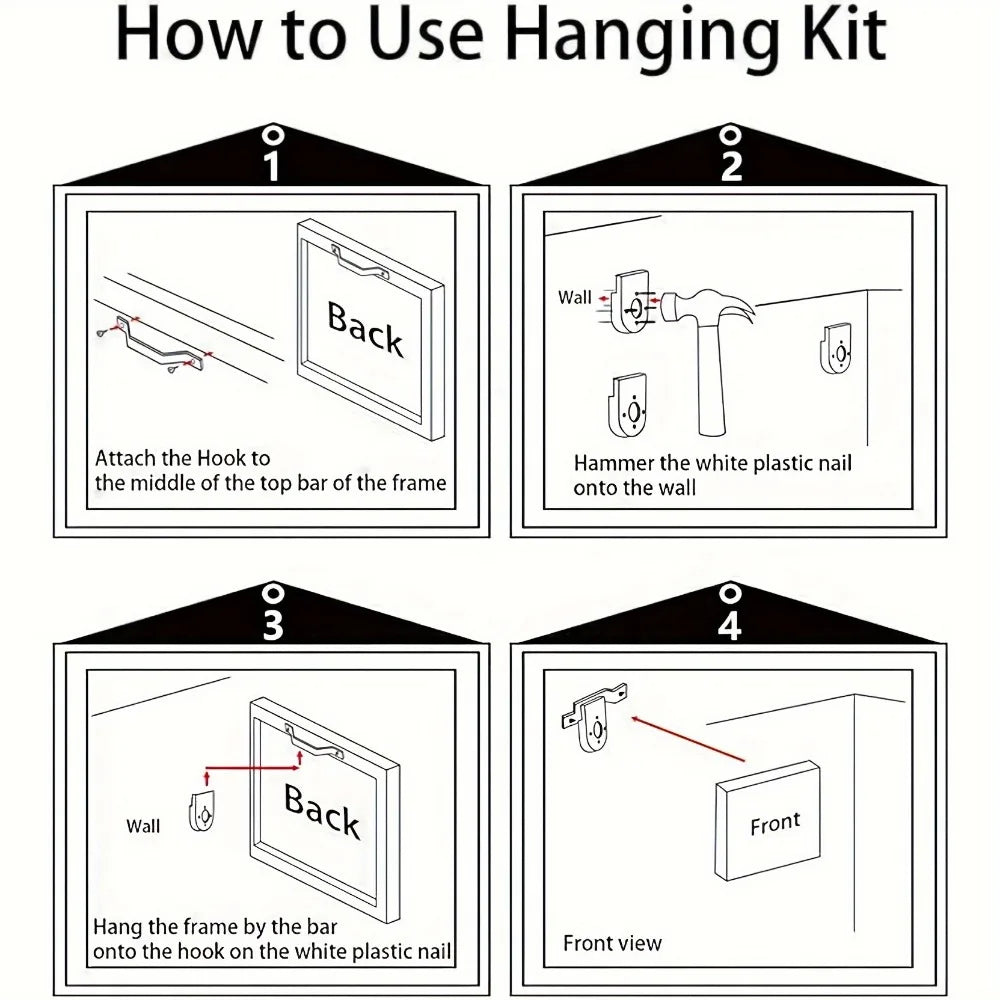 Hand-painted oil paintings in abstract geometric shapes, art wall decoration, 1.5 inch thick pine solid wood frame