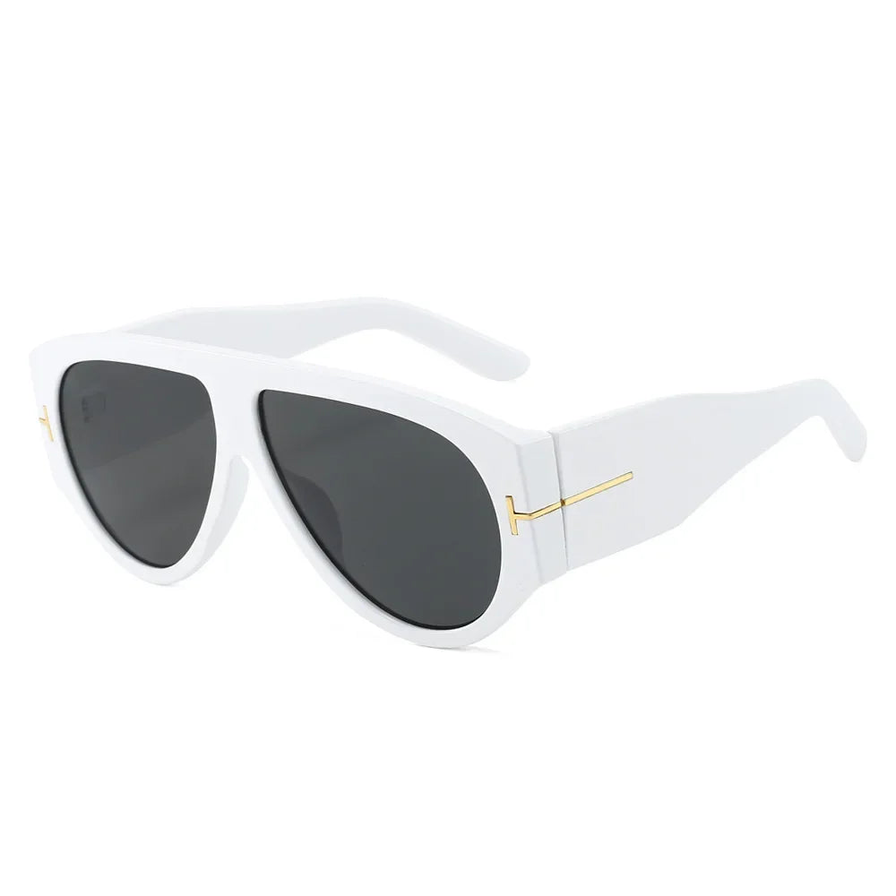 Fashion Pilot Sunglasses Women Brand Designer Large Frame Ins UV400 Ladies Shades Glasses