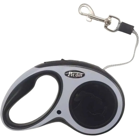 New Retractable Dog Leash Cord Ergonomic Durable and Tangle Free Pet Walking Leash for Dogs Up to 26 s 16 ft(Black)