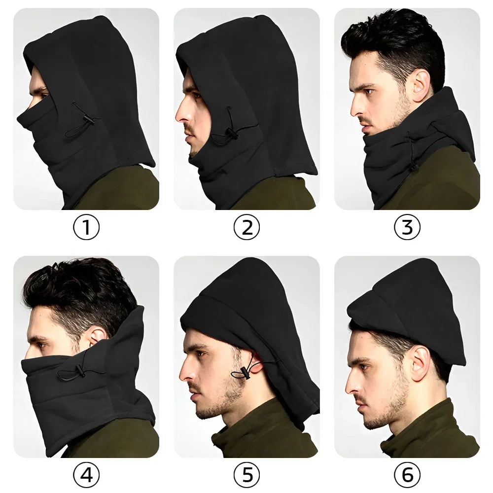Winter Balaclava Cycling Caps for Men Women Motorcycle Bandanas Thermal Hats Hiking Scarves Ski Face Mask Neck Warmer