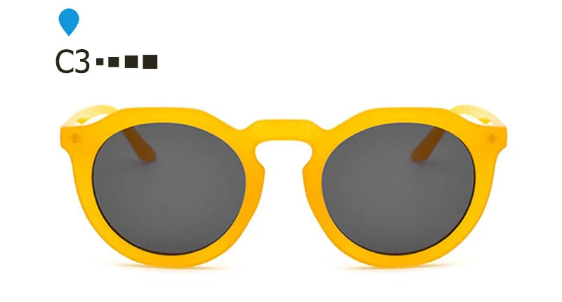 SORVINO Retro Round Cat Eye Sunglasses Women Luxury Brand 90s Designer Orange Pink Mirror Circle Cateye Sun Glasses Shades SP326