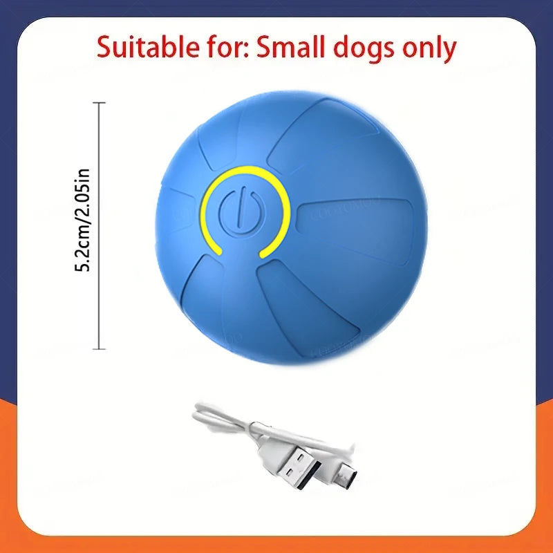 Smart Dog Toy Ball Automatic Interactive Pet Electronic Rolling USB Rechargeable Moving Bouncing for Puppy to Large dog Chew Toy