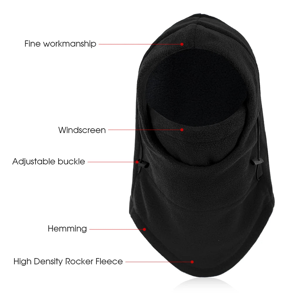 Winter Balaclava Cycling Caps for Men Women Motorcycle Bandanas Thermal Hats Hiking Scarves Ski Face Mask Neck Warmer