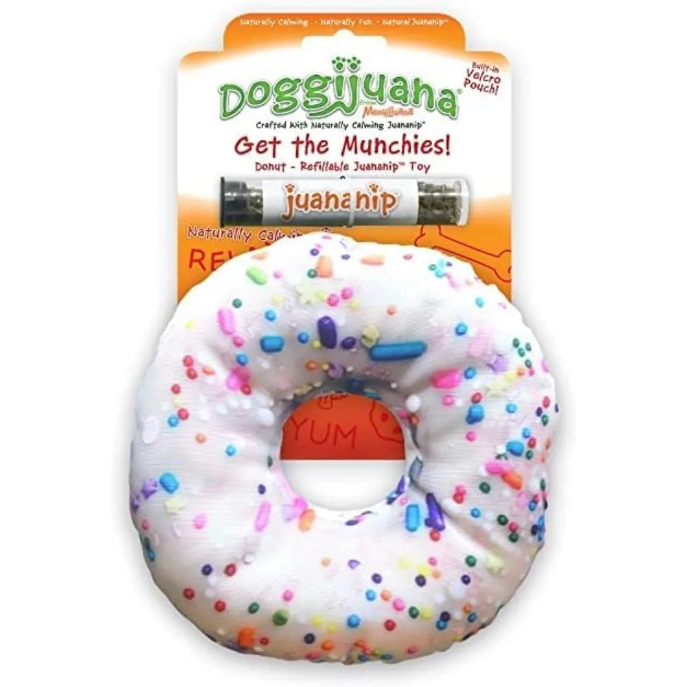 Doggijuana Get Outside Hiking Boot and Get The Munchies Donut / Refillable Catnip Dog Toys / Juananip Refill Bottle / Promotes P