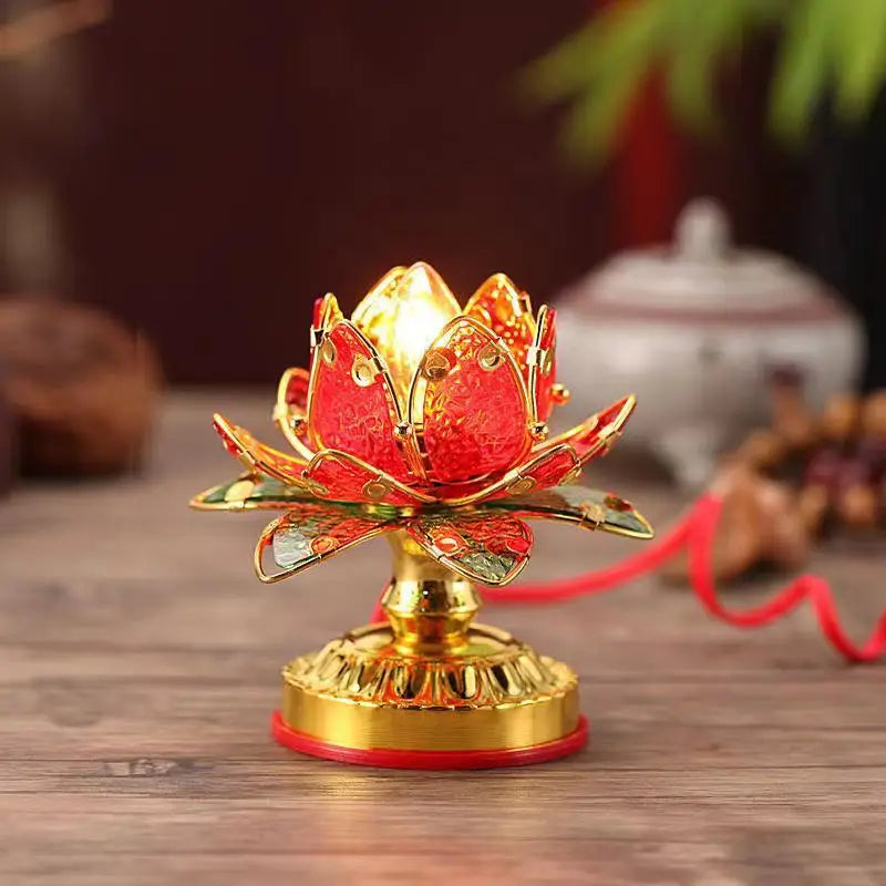 1pc Acrylic Simulated Candle Holder Ornament Household Festival Supplies Buddha Hall Sacrificial Equipment Feng Shui Decor