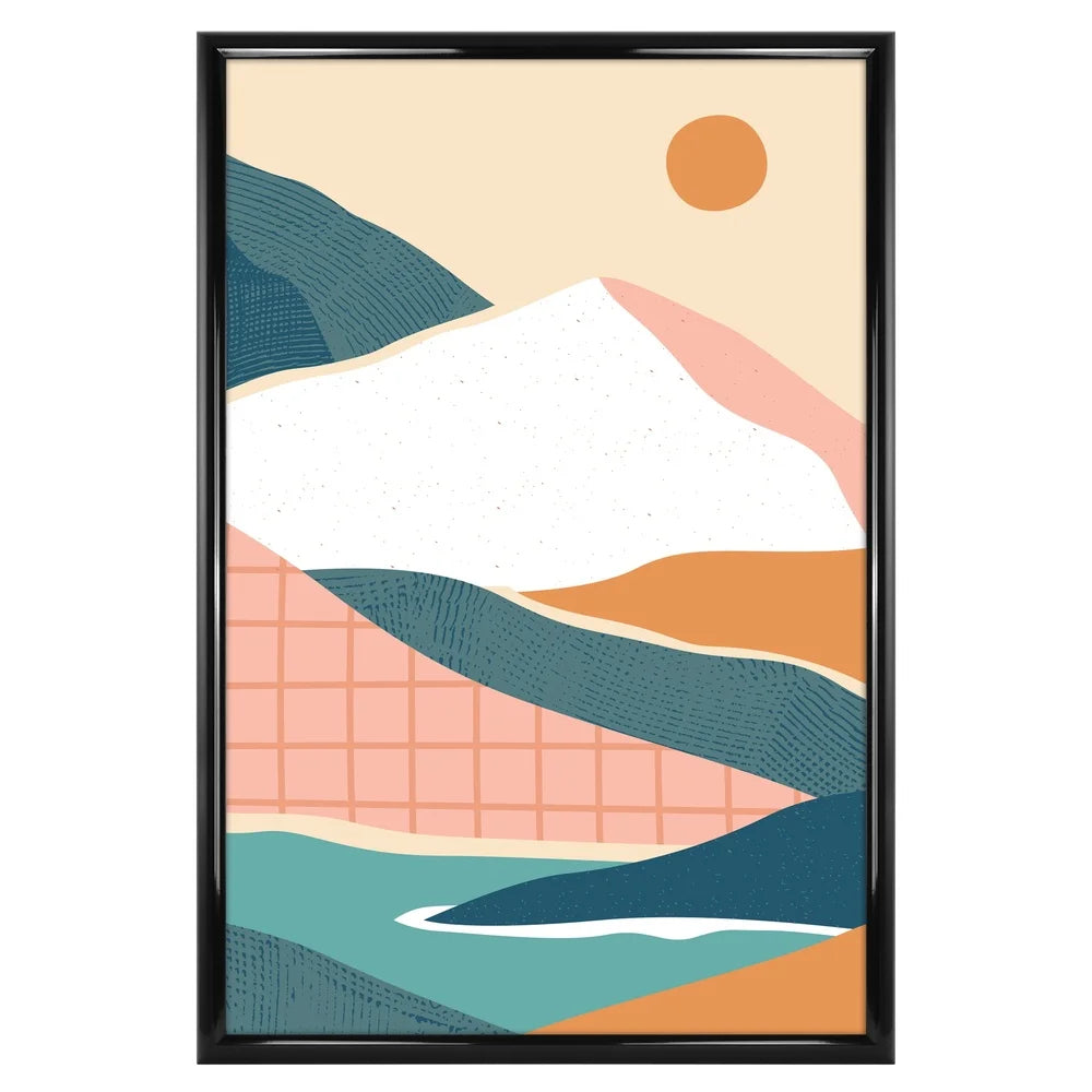 20x30 Rounded Poster Frame Art Prints Photos Lightweight Black Frame Vertical Horizontal Display Gallery Wall Decor