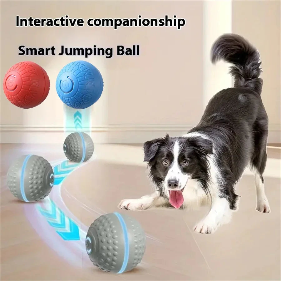 Smart Dog Toy Ball Automatic Interactive Pet Electronic Rolling USB Rechargeable Moving Bouncing for Puppy to Large dog Chew Toy