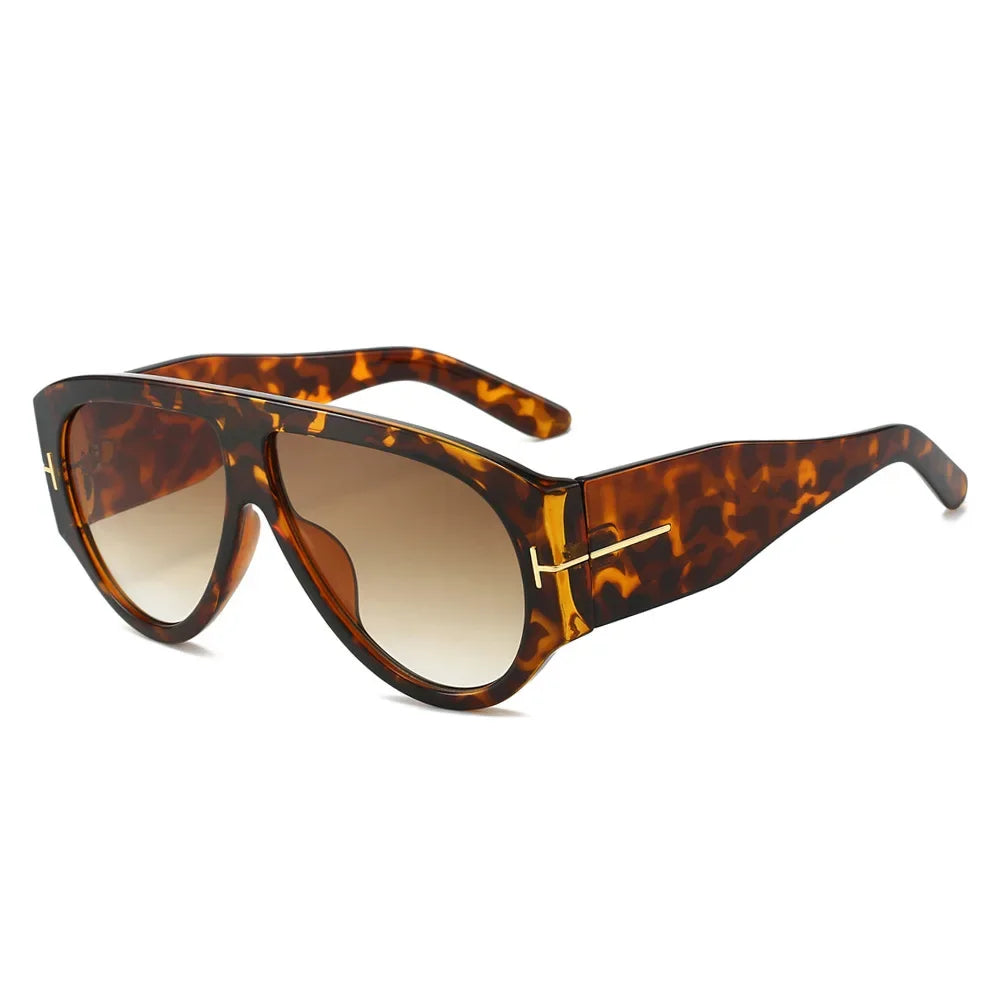 Fashion Pilot Sunglasses Women Brand Designer Large Frame Ins UV400 Ladies Shades Glasses