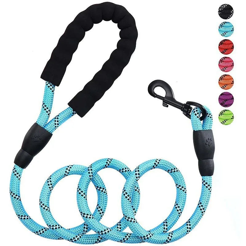 OUWO Durable 150cm Dog Leash Chain Pet Leashes For Small Medium Large Dog Leash Drag Pull Tow Walk Dog