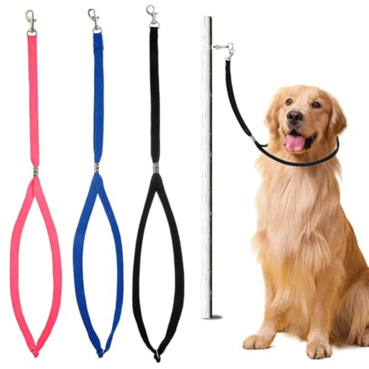 3 PCS Grooming Loop Adjustable Groomers Helper Grooming Loop Nylon Restraint Noose Dog Grooming Leash Dog Bath Leash Adjustable