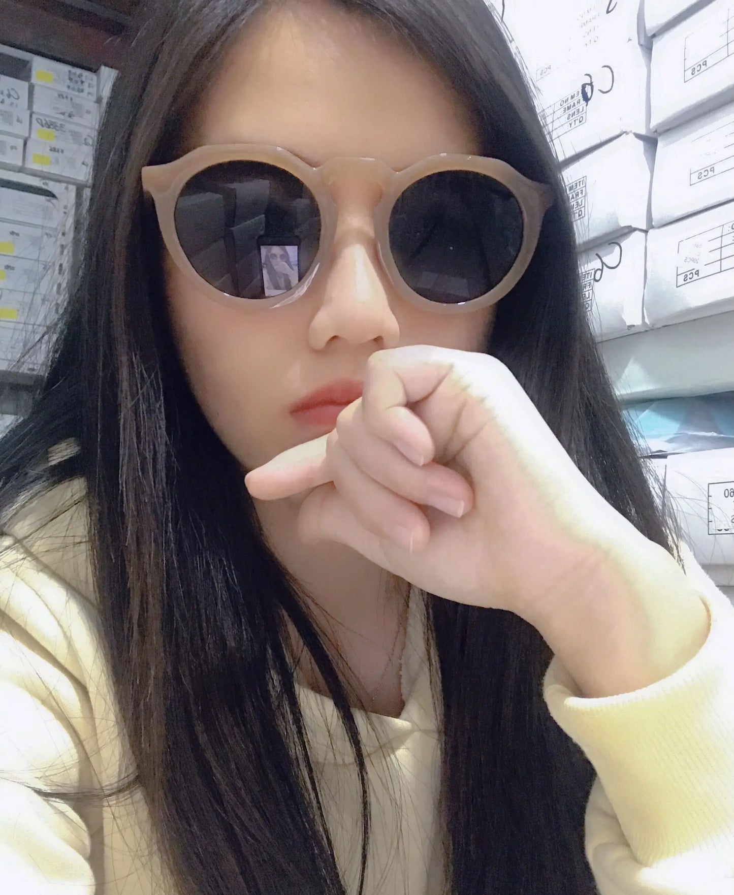 SORVINO Retro Round Cat Eye Sunglasses Women Luxury Brand 90s Designer Orange Pink Mirror Circle Cateye Sun Glasses Shades SP326