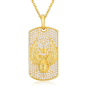 Streamline Tag With Pave Moissanite Diamonds Tag Pendant Real 925 Sterling Silver For Women Men Fine Jewelry Accessories Gift
