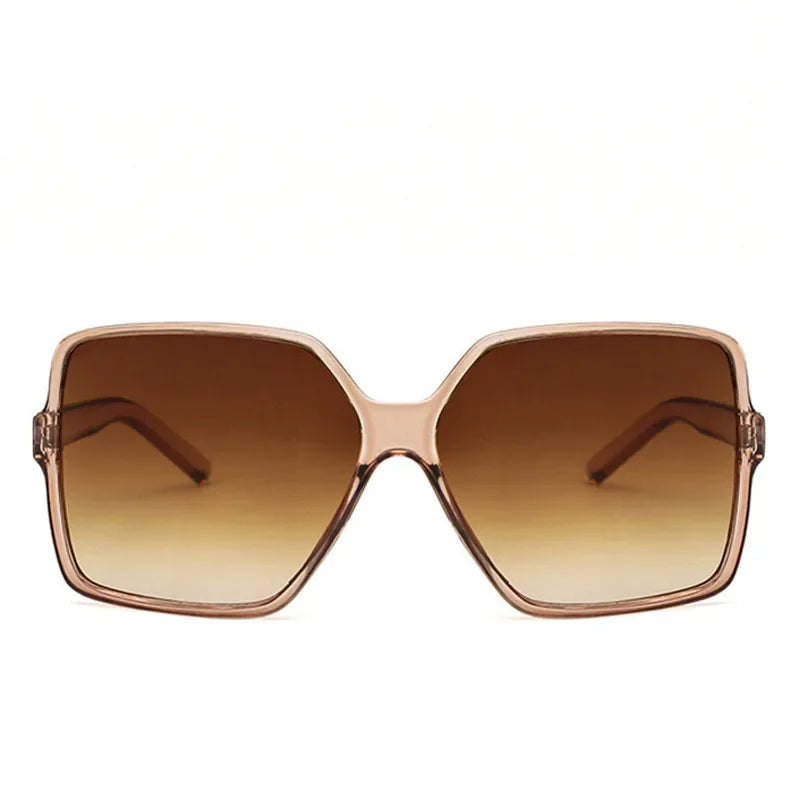 Brand Designer Fashion Oversized Sunglasses Women Plastic Female Big Frame Gradient Sun Glasses UV400 gafas de sol mujer