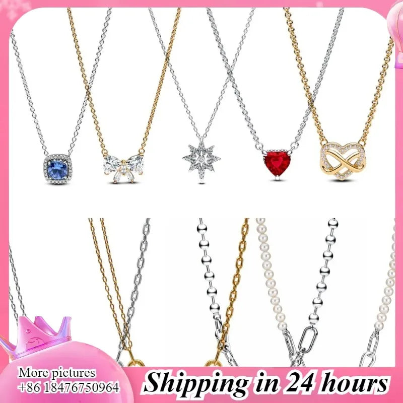 Sparkling Infinite Love Necklace – Original, Simple for Dates, Perfect ME Jewelry for Women, DIY Vacation Accessories